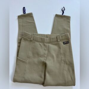 Kerrits Riding Equestrian Pants Size XL Beige Brown Girls Kids